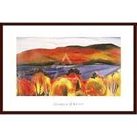 Amazon.co.jp: ポスター ジョージア オキーフ Lake George Autumn 1927